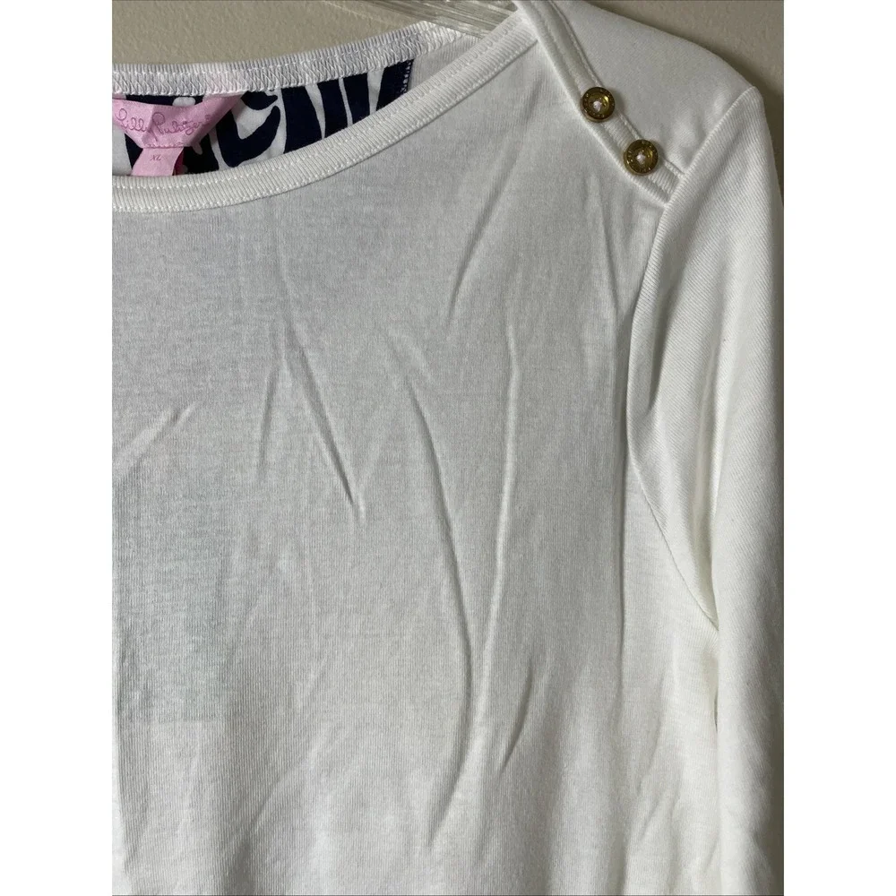 Lilly Pulitzer Kathy Boatneck 3/4 Sleeve Pullover Top NWT Women's Size XL - Picture 3 of 12